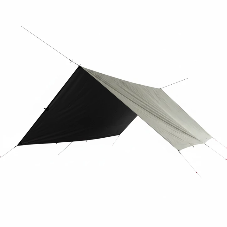 Tarp TigerWood T2 3x3 Oliwkowo-Czarny – Płachta Biwakowa | imag24.pl