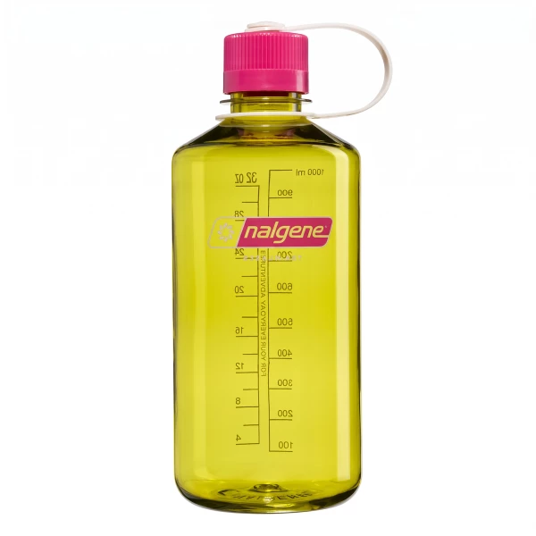 Nalgene Narrow Mouth 1L - Butelka Turystyczna Endive/Fuchsia Purple