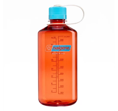 Butelka Nalgene Narrow Mouth 1 L Tritan Renew - Flame/Blue Atoll - imag24.pl