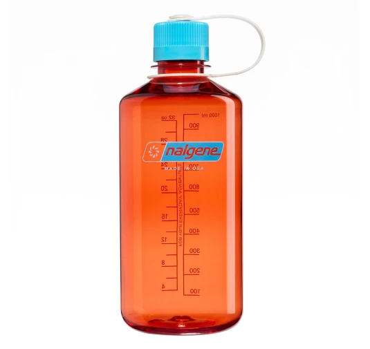Butelka Nalgene Narrow Mouth 1 L Tritan Renew - Flame/Blue Atoll - imag24.pl