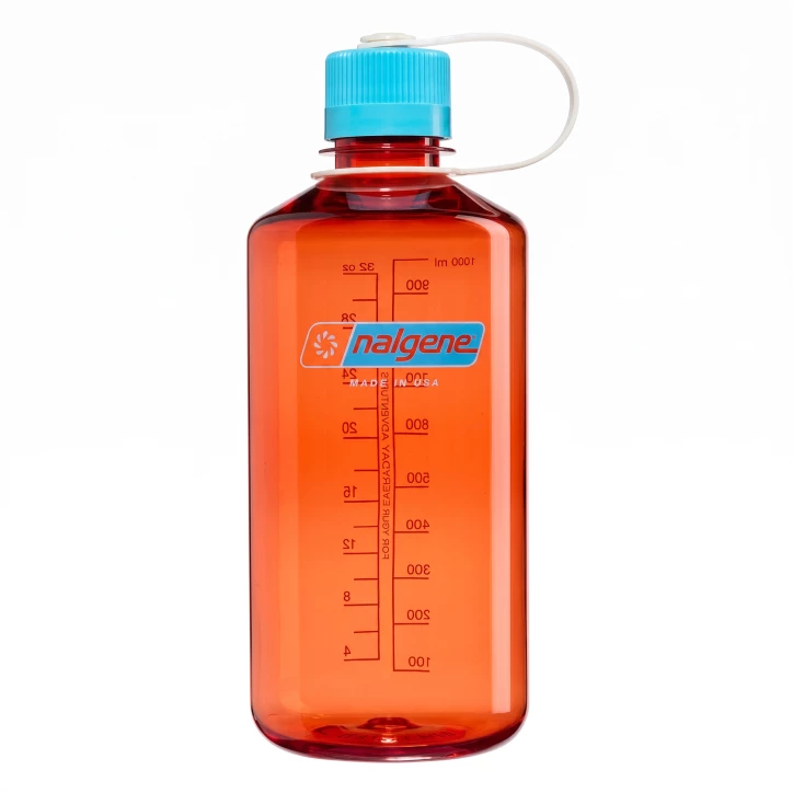 Butelka Nalgene Narrow Mouth 1 L Tritan Renew - Flame/Blue Atoll - imag24.pl