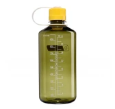 Nalgene Narrow Mouth 1L - Butelka Turystyczna Oil Green/Freesia