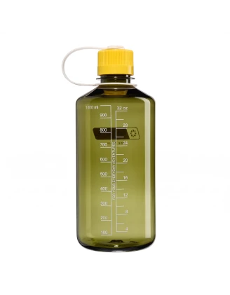 Nalgene Narrow Mouth 1L Oil Green/Freesia - Butelka Turystyczna BPA Free | imag24.pl