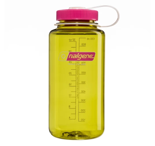 Nalgene Wide Mouth 1 l - Butelka turystyczna endive/fuchsia | Imag24.pl