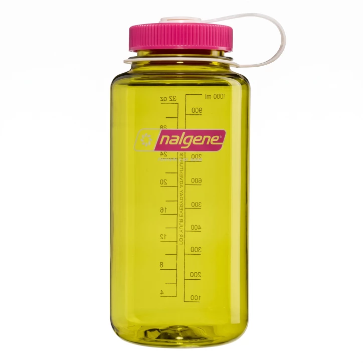 Nalgene Wide Mouth 1 l - Butelka turystyczna endive/fuchsia | Imag24.pl