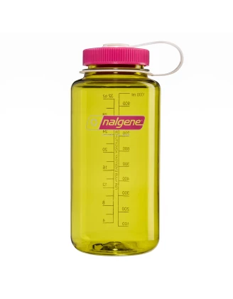 Nalgene Wide Mouth 1 l - Butelka turystyczna endive/fuchsia | Imag24.pl