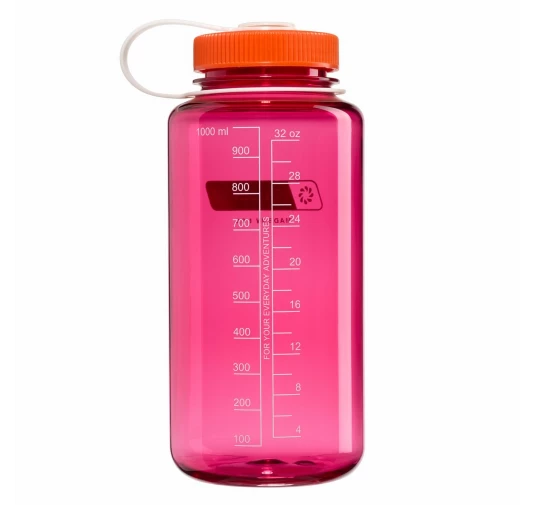 Butelka Nalgene Wide Mouth 1 l - fuchsia purple/flame