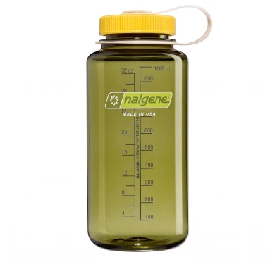 Butelka turystyczna Nalgene Wide Mouth 1 l - oil green/freesia
