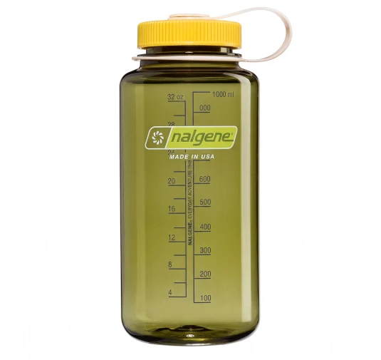 Butelka turystyczna Nalgene Wide Mouth 1 l - oil green/freesia