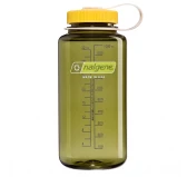 Butelka turystyczna Nalgene Wide Mouth 1 l - oil green/freesia