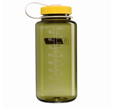 Butelka turystyczna Nalgene Wide Mouth 1 l - oil green/freesia