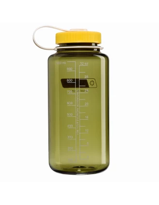 Butelka turystyczna Nalgene Wide Mouth 1 l - oil green/freesia