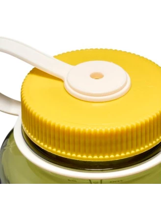 Butelka turystyczna Nalgene Wide Mouth 1 l - oil green/freesia