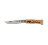 Nóż składany Opinel 8 inox dąb seria Animal - bizon Nóż składany Opinel 8 inox dąb seria Animal - bizon