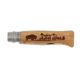 Nóż składany Opinel 8 inox dąb seria Animal - bizon Nóż składany Opinel 8 inox dąb seria Animal - bizon