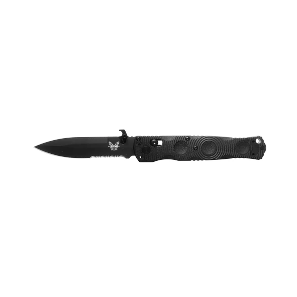 Nóż składany Benchmade 393SBK Mini SOCP – stal S30V, AXIS Lock, rękojeść G10