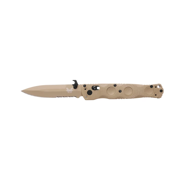 Nóż składany Benchmade 393SSN-01 Mini SOCP - S30V, AXIS Lock, G10 FDE