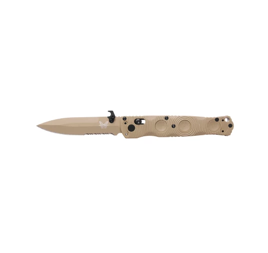 Nóż składany Benchmade 393SSN-01 Mini SOCP - S30V, AXIS Lock, G10 FDE