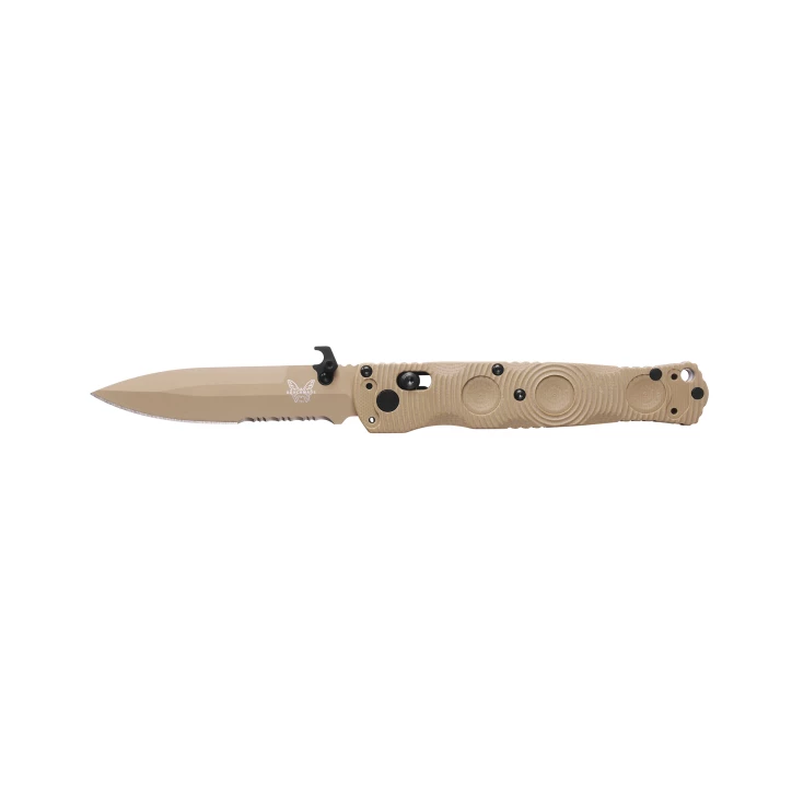 Nóż składany Benchmade 393SSN-01 Mini SOCP - S30V, AXIS Lock, G10 FDE
