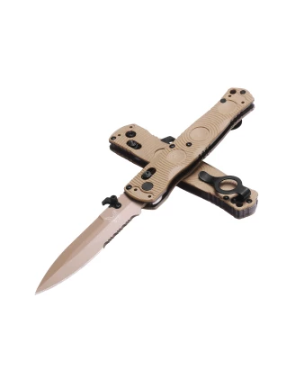 Nóż składany Benchmade 393SSN-01 Mini SOCP - S30V, AXIS Lock, G10 FDE