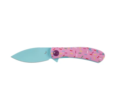 Nóż Składany Trollsky Mandu EVO MTE018 14C28N Pink G10 | imag24.pl