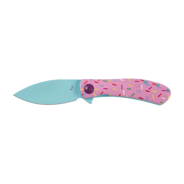 Nóż Składany Trollsky Knives Mandu EVO MTE018 14C28N Pink G10 Liner Lock