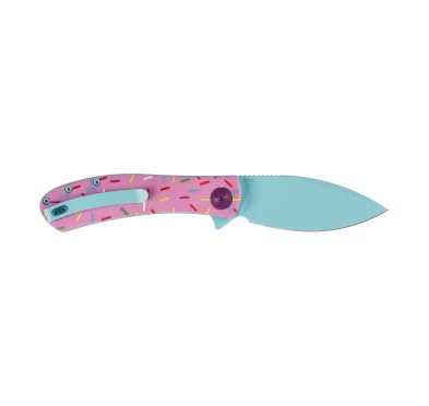 Nóż Składany Trollsky Knives Mandu EVO MTE018 14C28N Pink G10 Liner Lock