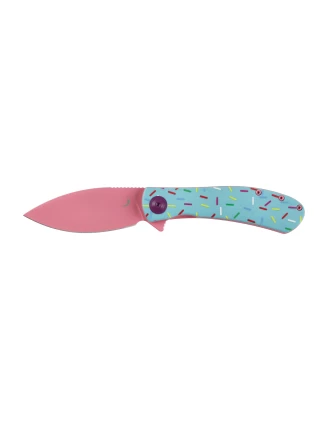 Nóż Składany Trollsky Knives Mandu EVO 14C28N G10 Pink/Blue EDC