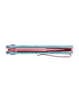 Nóż Składany Trollsky Knives Mandu EVO 14C28N G10 Pink/Blue EDC