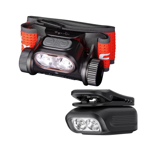 Zestaw latarek Fenix HM65R-T V2.0 czarna i E04R czarna