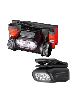 Zestaw latarek Fenix HM65R-T V2.0 czarna i E04R czarna