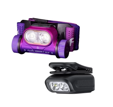 Zestaw latarek Fenix HM65R-T V2.0 nebula i E04R czarna