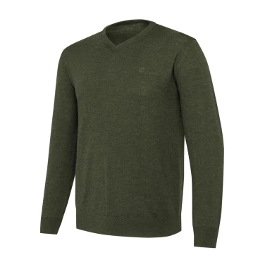 Sweter Męski Beretta Merino V-Neck Zielony | imag24.pl
