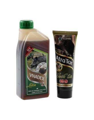 Płyn do wabienia zwierzyny For Vnadex 1200 g o zapachu trufli + Smoła bukowa AtraTar 320 g