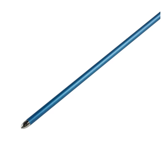 Strzały aluminiowe Poe Lang 29" z grotem tarczowym, niebieskie (5 sztuk)