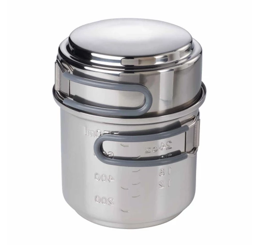 Zestaw do gotowania Esbit Cookset and Alcohol Burner 985 ml - stainless steel