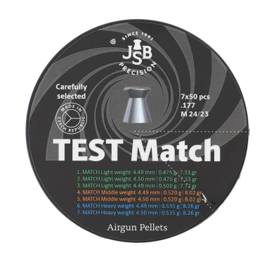 Śrut diabolo JSB Exact Test Match 4,5 mm 350 szt.