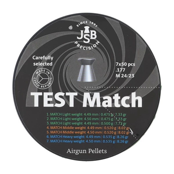 Śrut diabolo JSB Exact Test Match 4,5 mm 350 szt.
