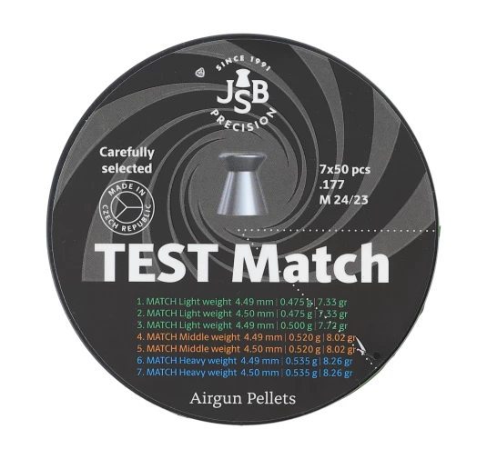 Śrut diabolo JSB Exact Test Match 4,5 mm 350 szt.