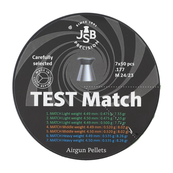 Śrut diabolo JSB Exact Test Match 4,5 mm 350 szt.