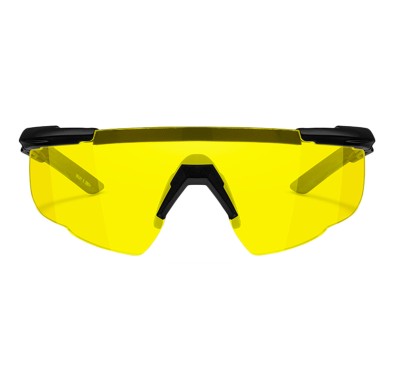 Okulary Wiley X Saber Advanced 300 pale yellow, czarne oprawki