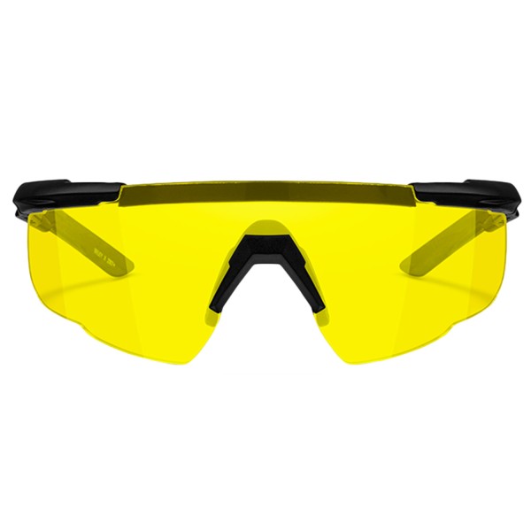 Okulary Wiley X Saber Advanced 300 pale yellow, czarne oprawki