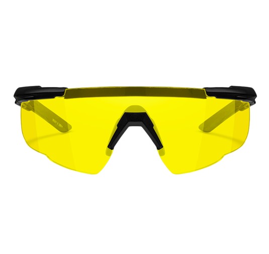 Okulary Wiley X Saber Advanced 300 pale yellow, czarne oprawki