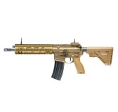 Replika karabinek ASG H&K Heckler&Koch HK416 A5 6 mm zielono-brązowa auto green gas