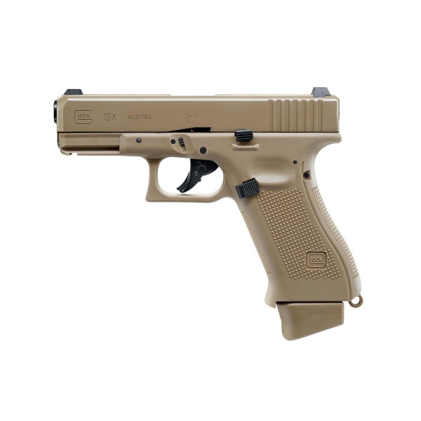 Replika pistolet ASG Glock 19X 6 mm coyote CO2