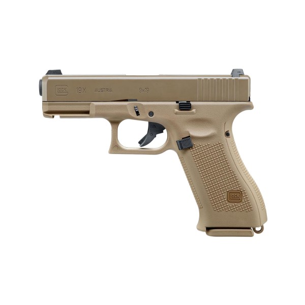 Replika pistolet ASG Glock 19X 6 mm coyote green gas