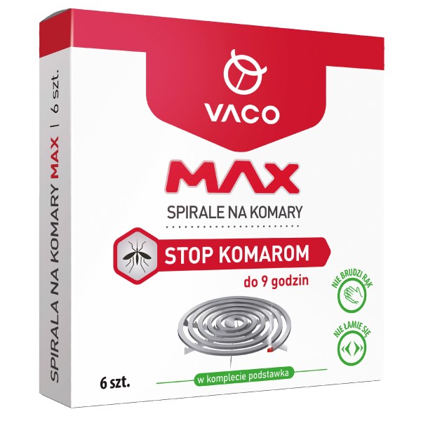 Spirale Vaco na komary Max, 6 szt