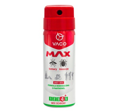 Spray Max Vaco na komary, kleszcze, meszki Z Panthenolem 50 ml