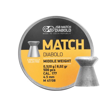 Śrut diabolo JSB Match Middle 4,51 mm 500 szt.