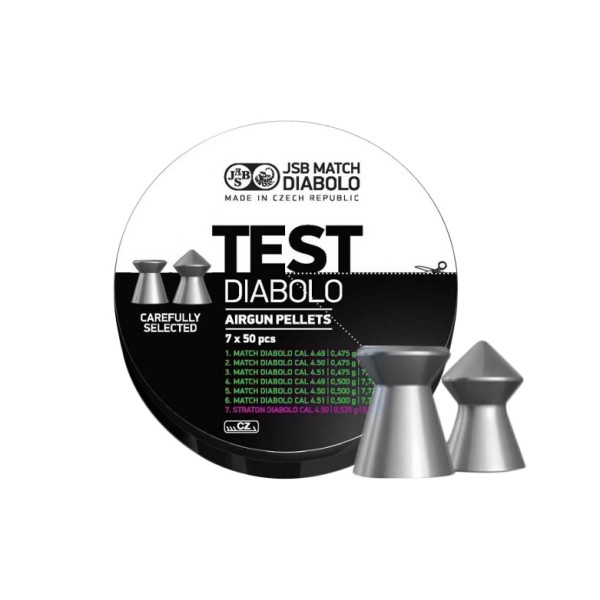 Śrut diabolo JSB Tester Pistol 4,49-4,51 mm 350 szt. 0,475-0,535 g